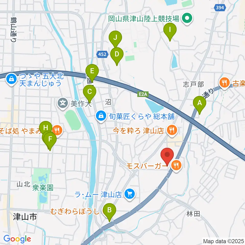 ヨシダミュージック周辺の駐車場・コインパーキング一覧地図