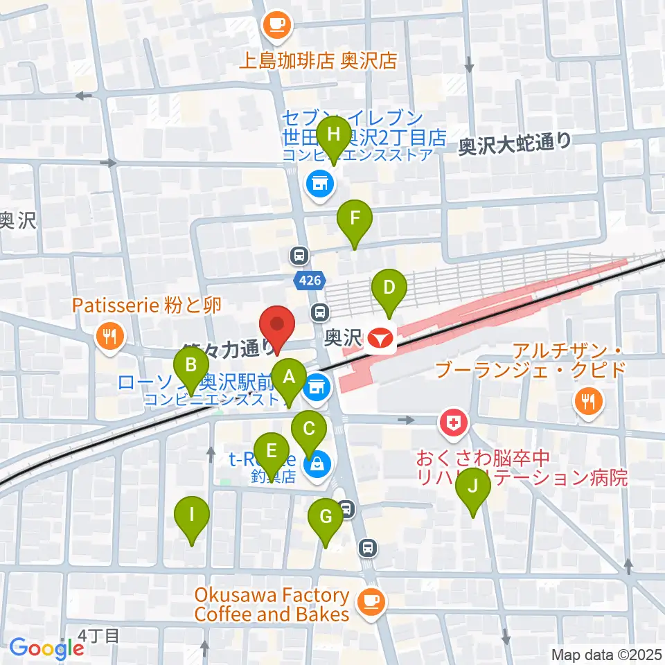 スタジオベイド自由が丘店周辺の駐車場・コインパーキング一覧地図