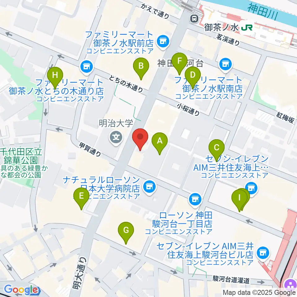 イシバシ楽器FINEST GUITARS周辺の駐車場・コインパーキング一覧地図
