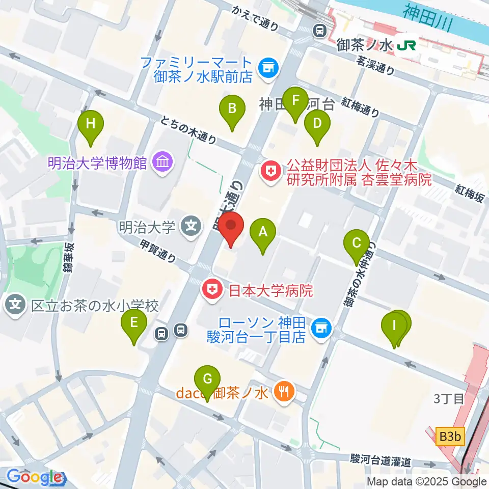 イシバシ楽器FINEST GUITARS周辺の駐車場・コインパーキング一覧地図