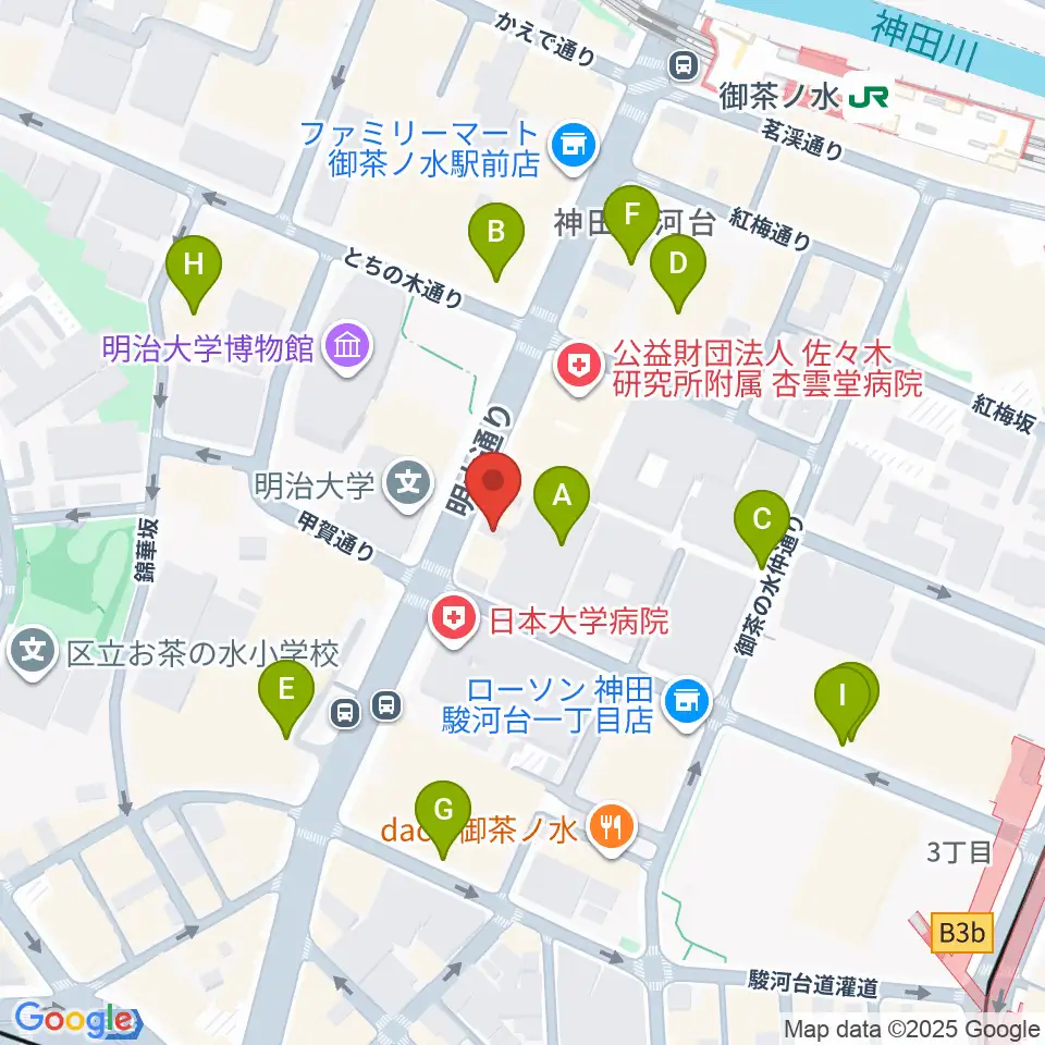 イシバシ楽器FINEST GUITARS周辺の駐車場・コインパーキング一覧地図