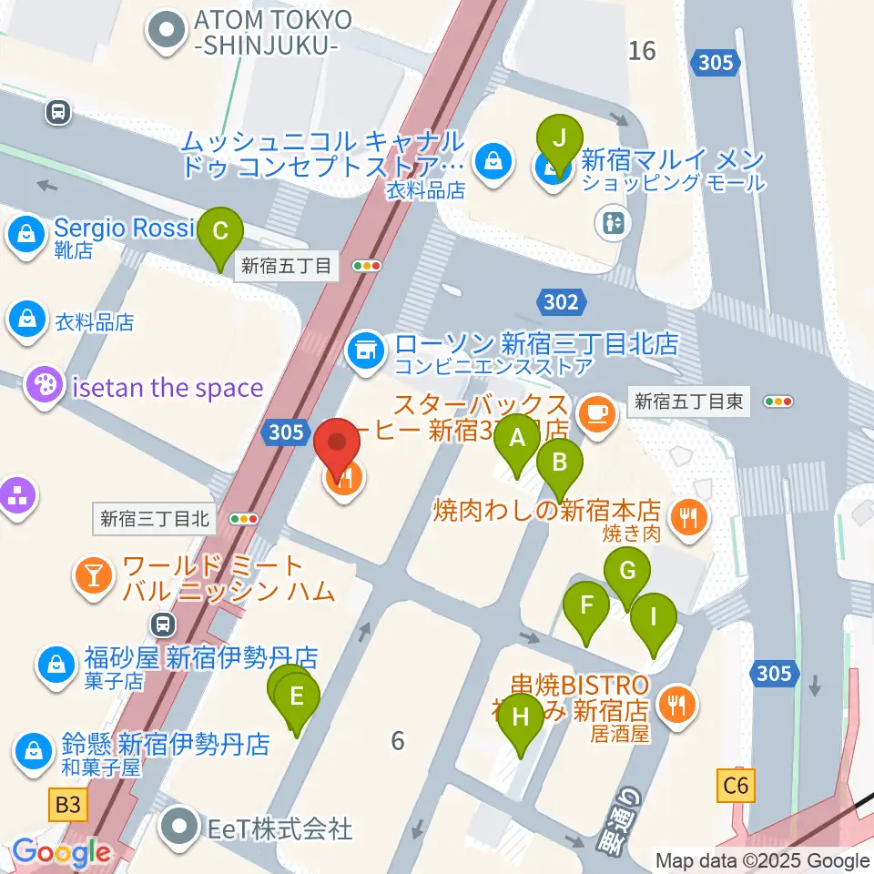 シネマート新宿周辺の駐車場・コインパーキング一覧地図