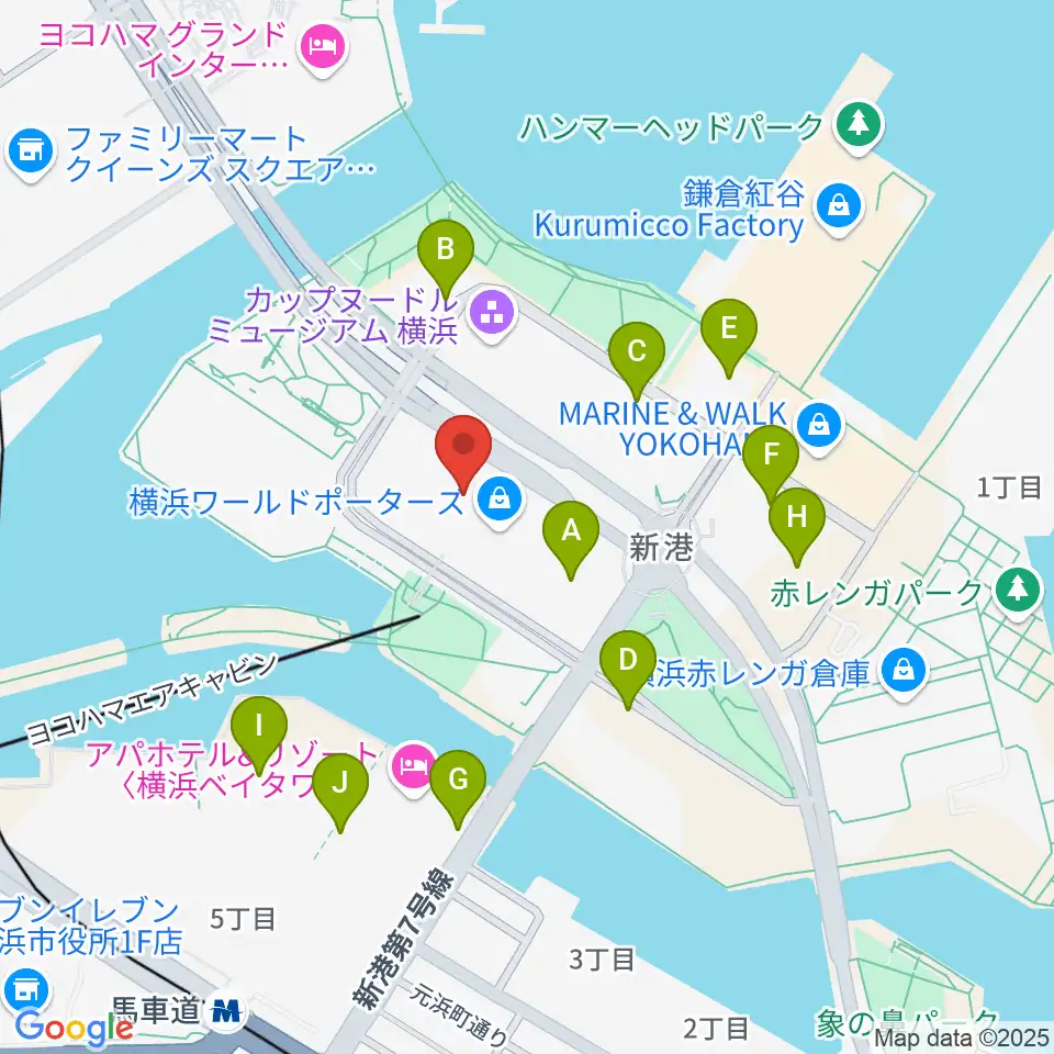 イオンシネマみなとみらい周辺の駐車場・コインパーキング一覧地図