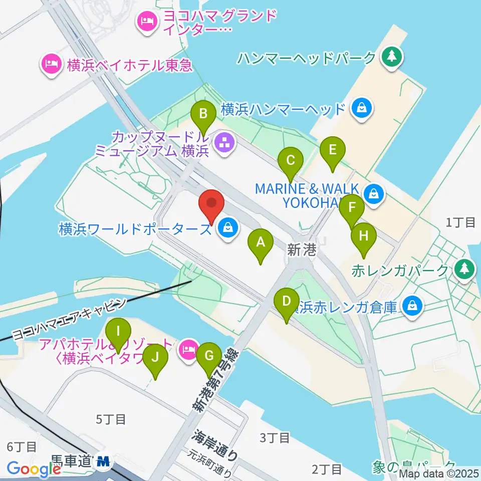 イオンシネマみなとみらい周辺の駐車場・コインパーキング一覧地図