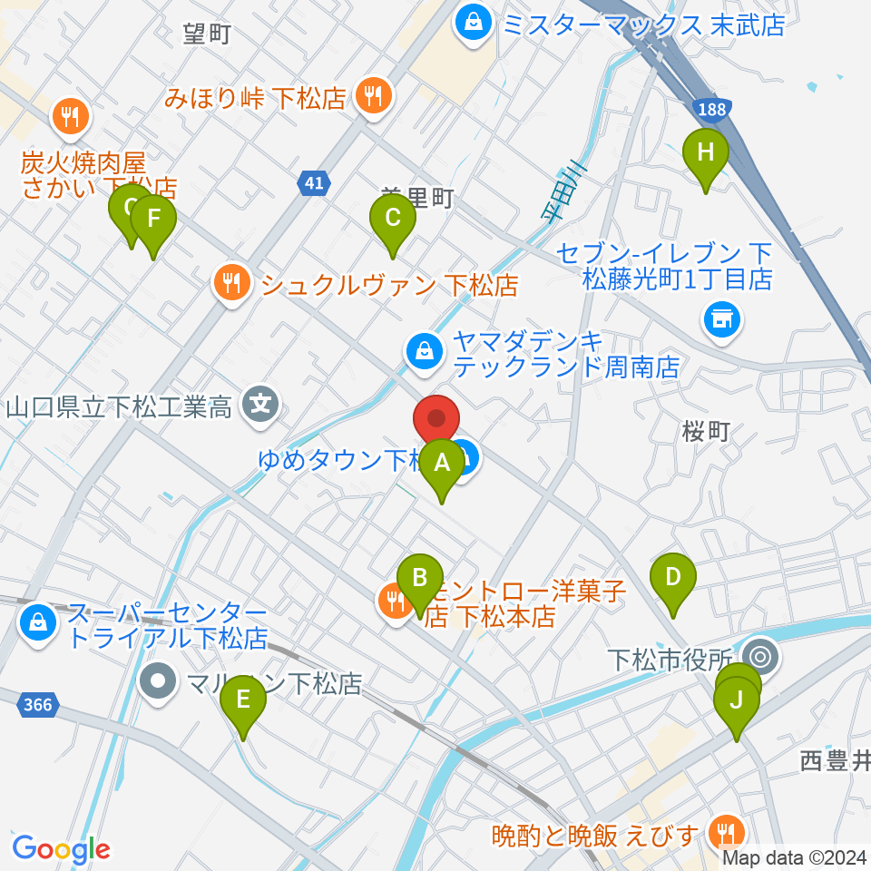 MOVIX周南周辺の駐車場・コインパーキング一覧地図