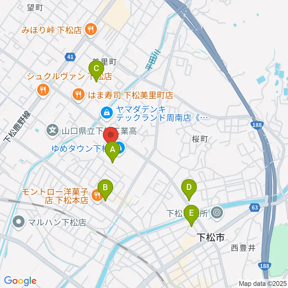 MOVIX周南周辺の駐車場・コインパーキング一覧地図