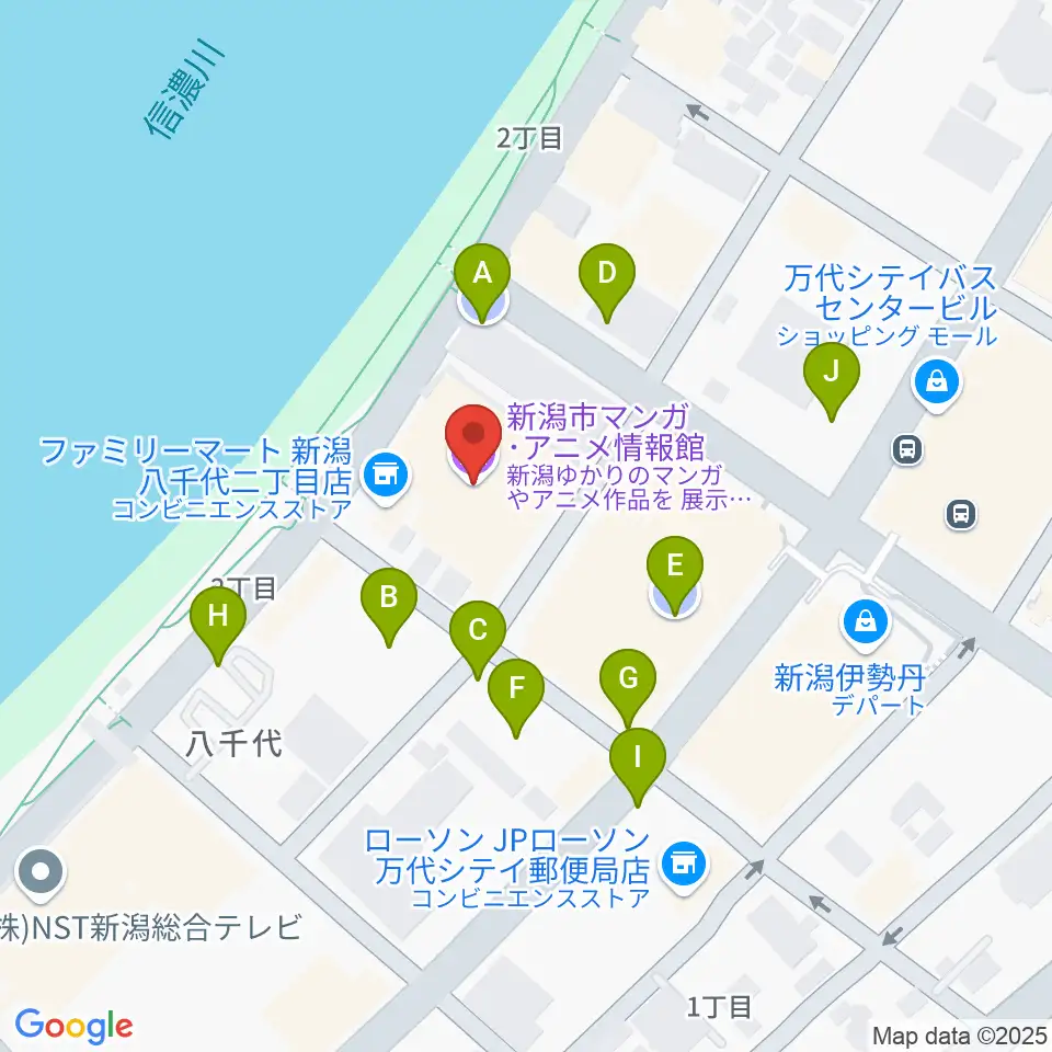 T・ジョイ新潟万代周辺の駐車場・コインパーキング一覧地図