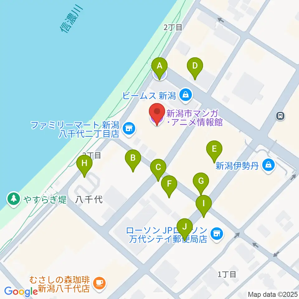 T・ジョイ新潟万代周辺の駐車場・コインパーキング一覧地図
