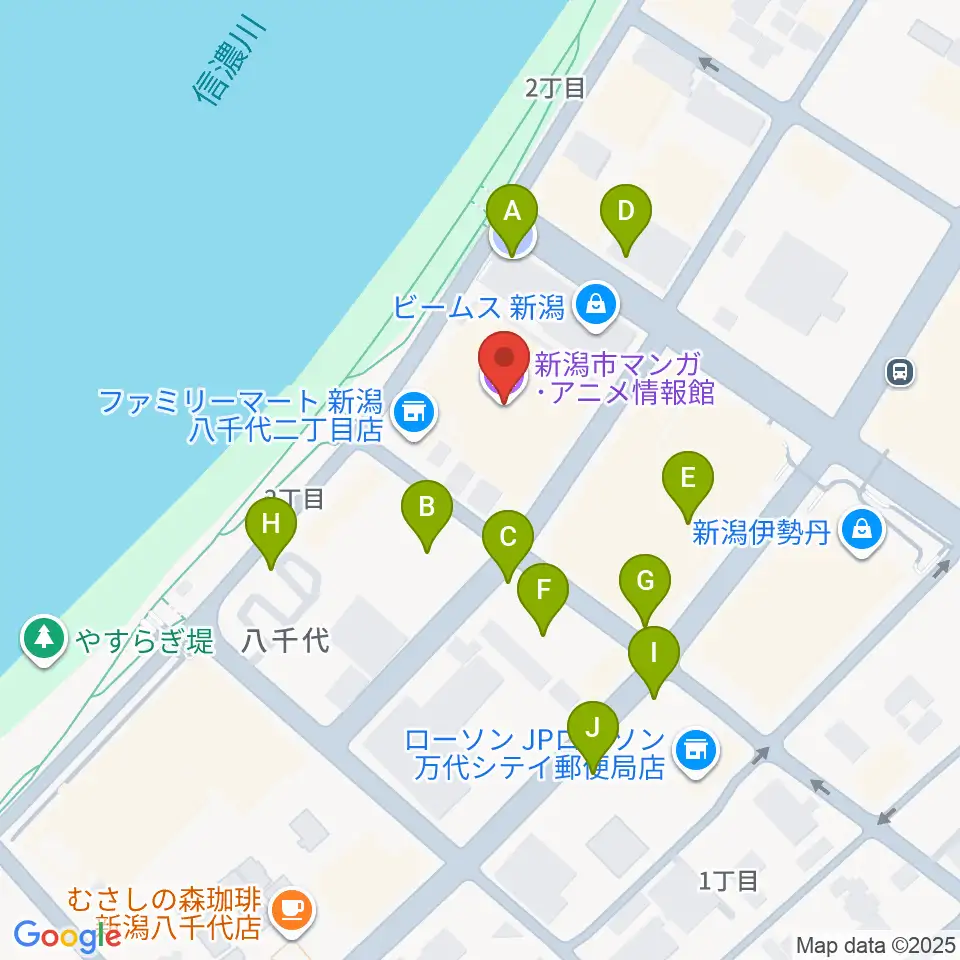 T・ジョイ新潟万代周辺の駐車場・コインパーキング一覧地図