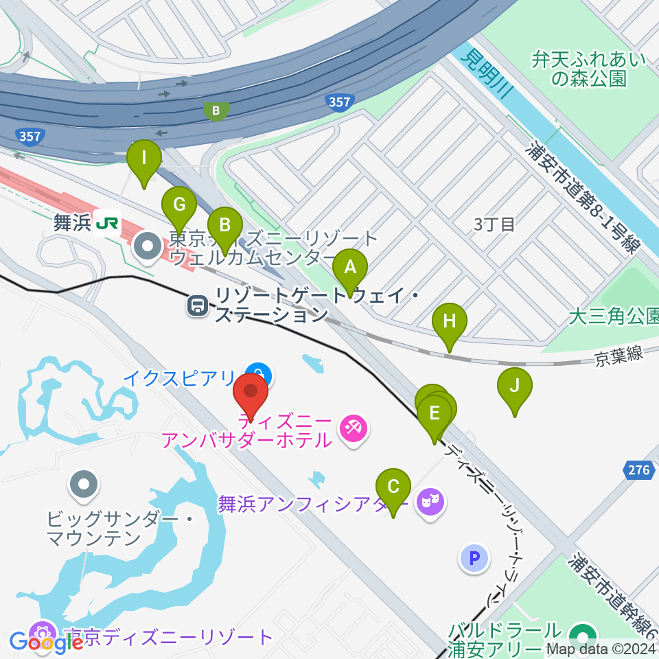 シネマイクスピアリ周辺の駐車場・コインパーキング一覧地図