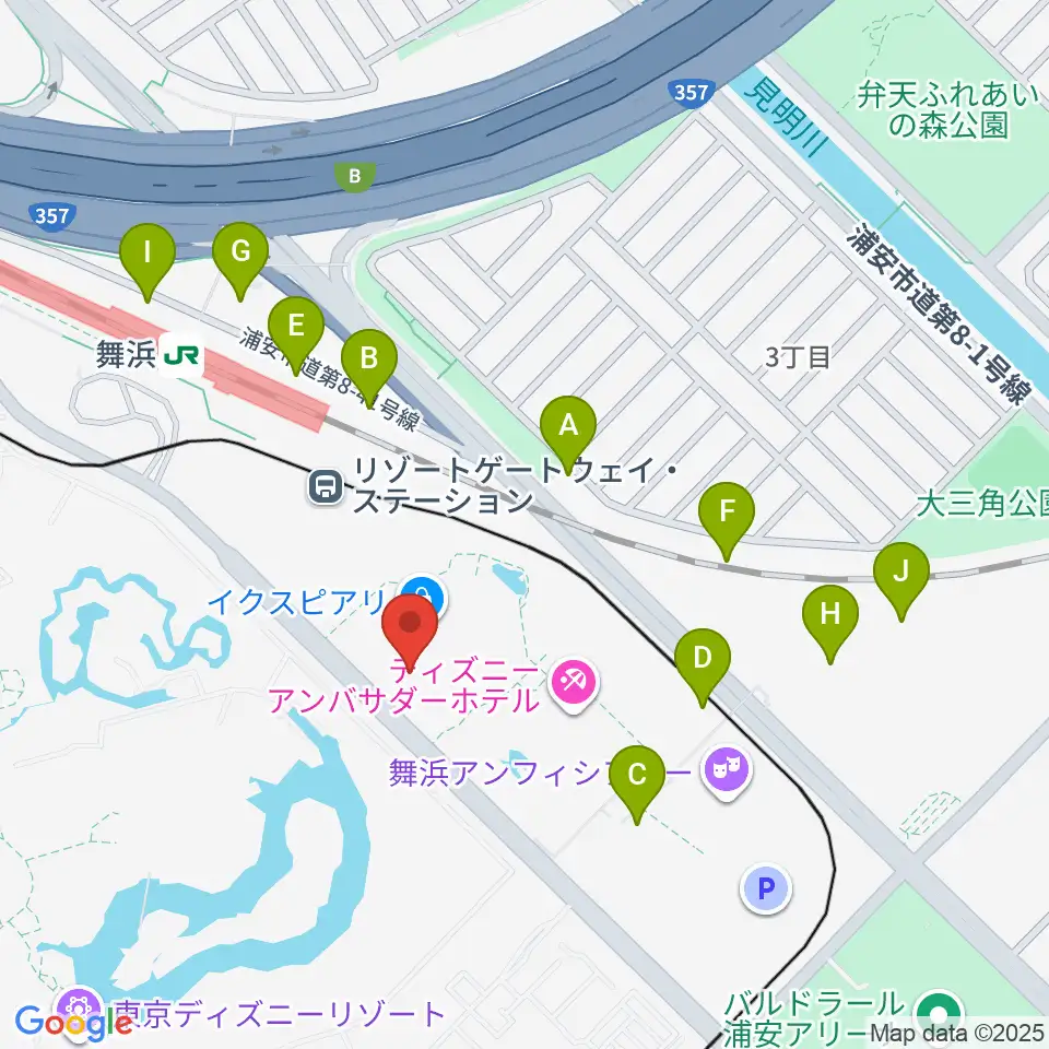 シネマイクスピアリ周辺の駐車場・コインパーキング一覧地図