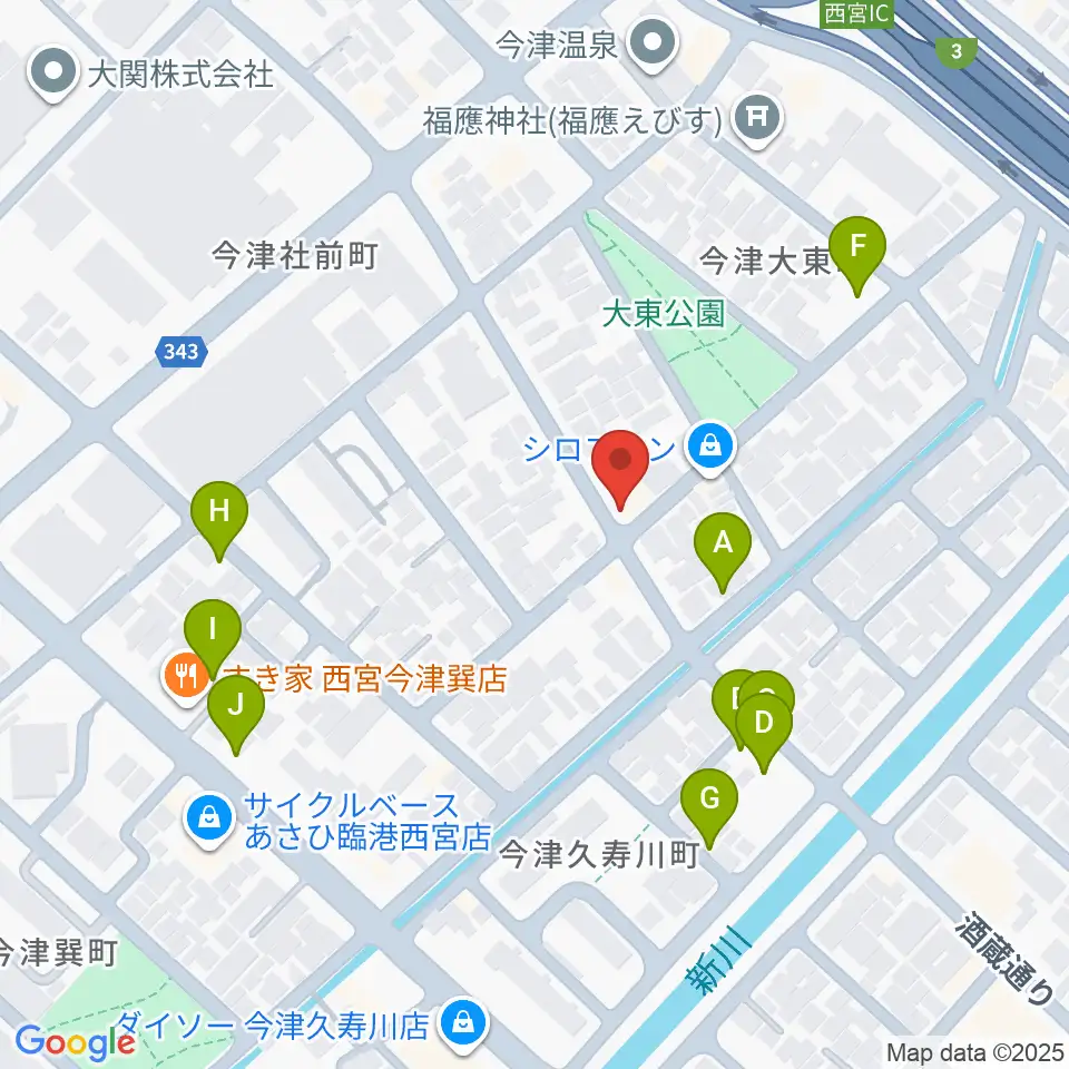 スタジオ1812周辺の駐車場・コインパーキング一覧地図
