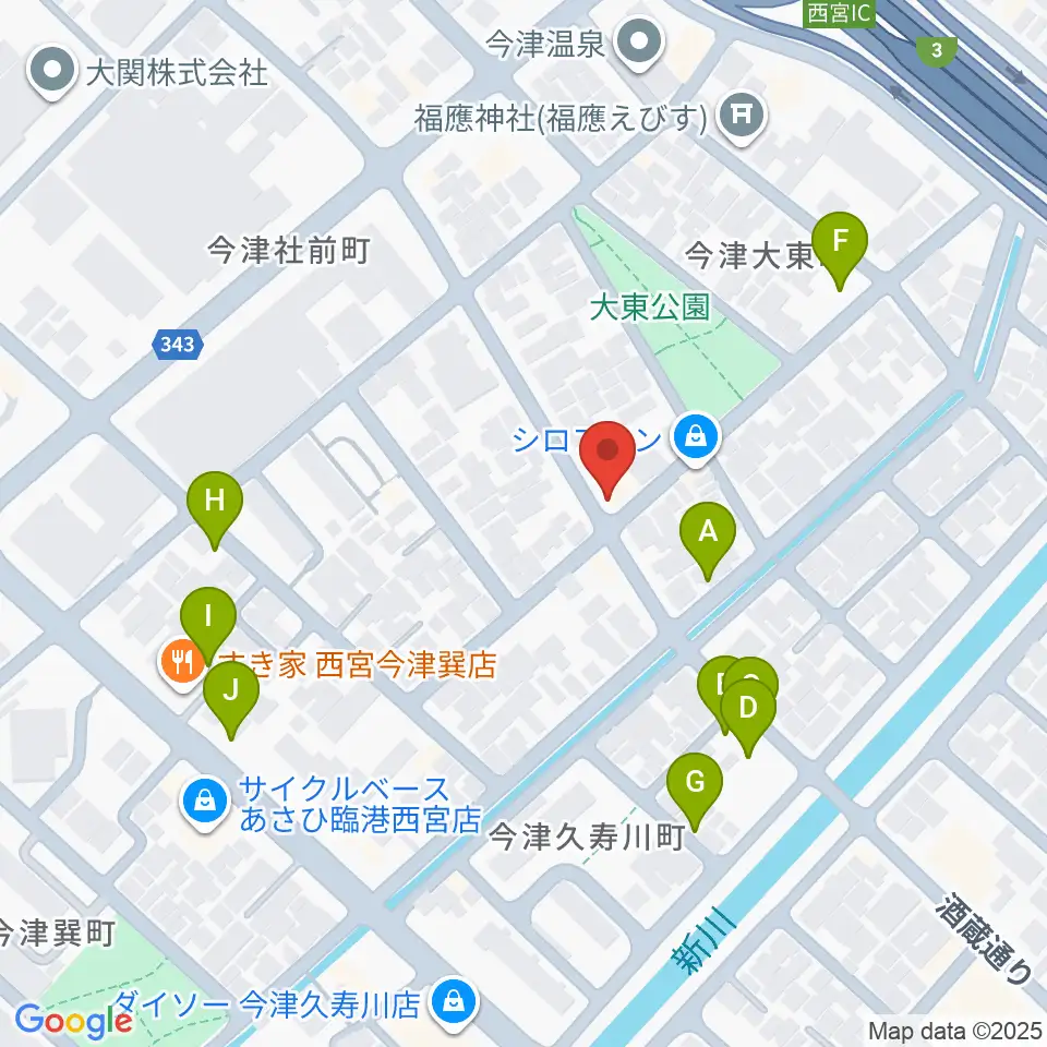スタジオ1812周辺の駐車場・コインパーキング一覧地図