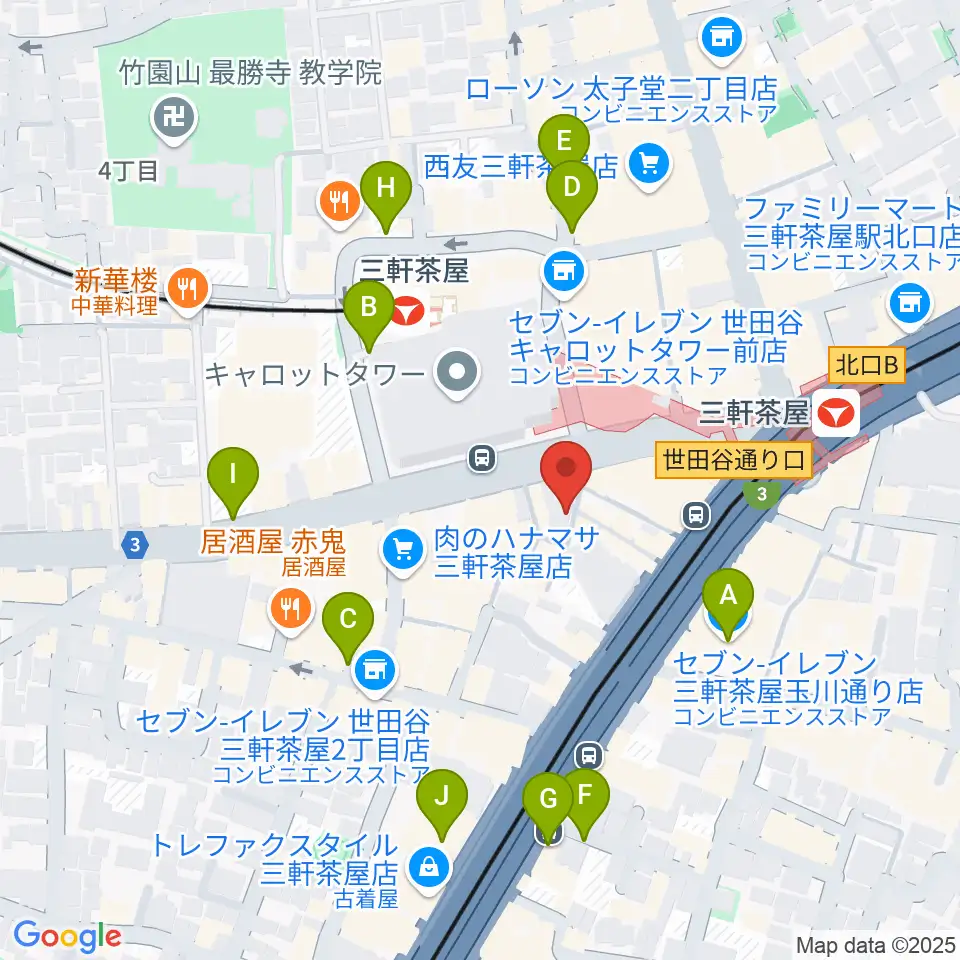 三軒茶屋32016周辺の駐車場・コインパーキング一覧地図