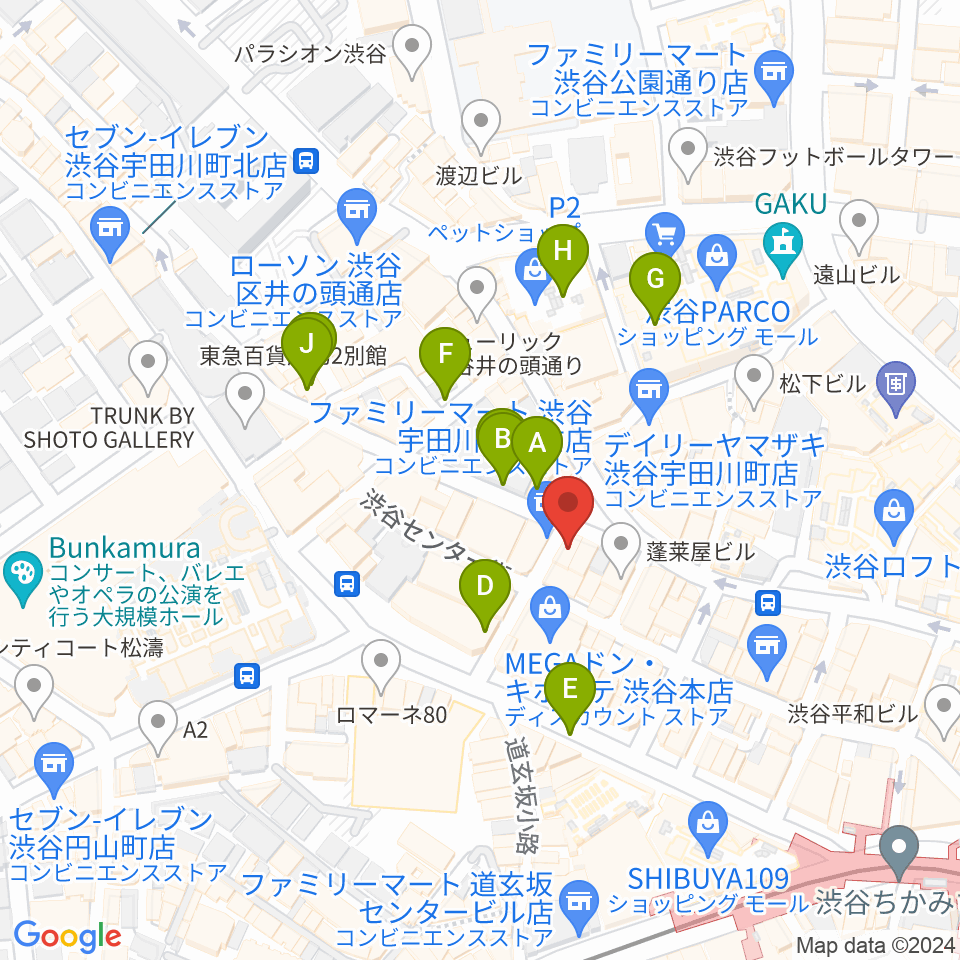 渋谷Club Malcolm周辺の駐車場・コインパーキング一覧地図