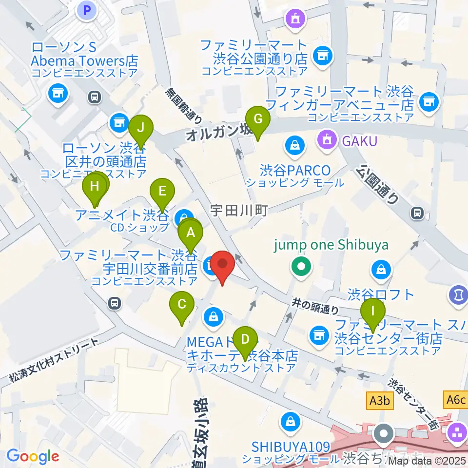 渋谷Club Malcolm周辺の駐車場・コインパーキング一覧地図
