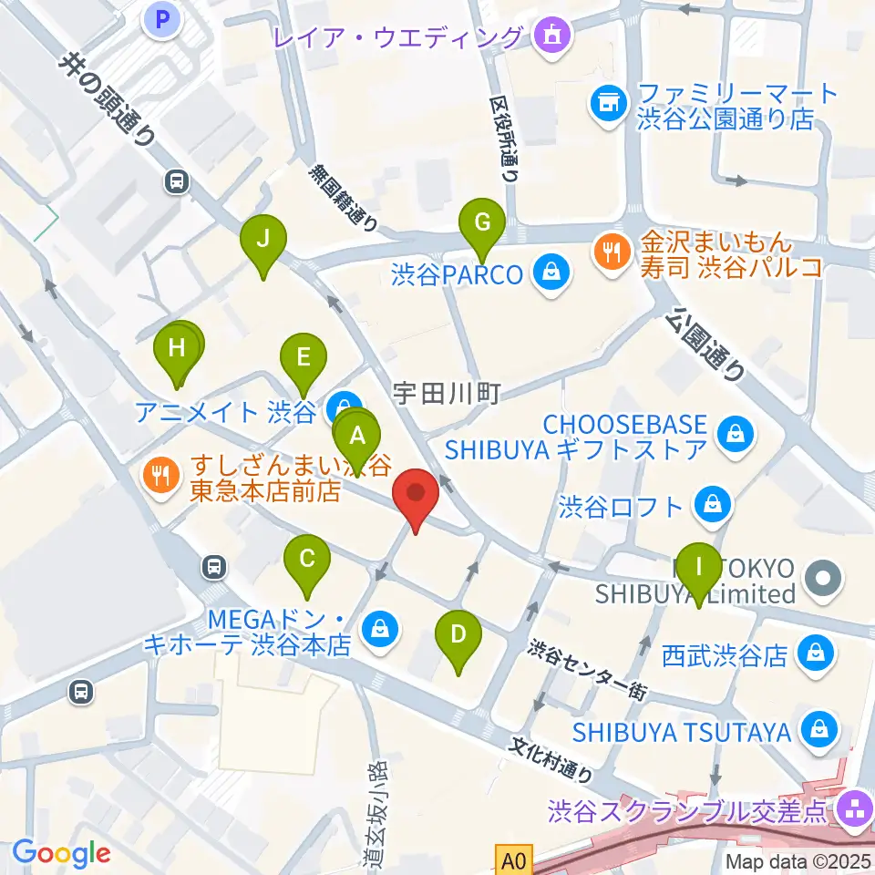 渋谷Club Malcolm周辺の駐車場・コインパーキング一覧地図