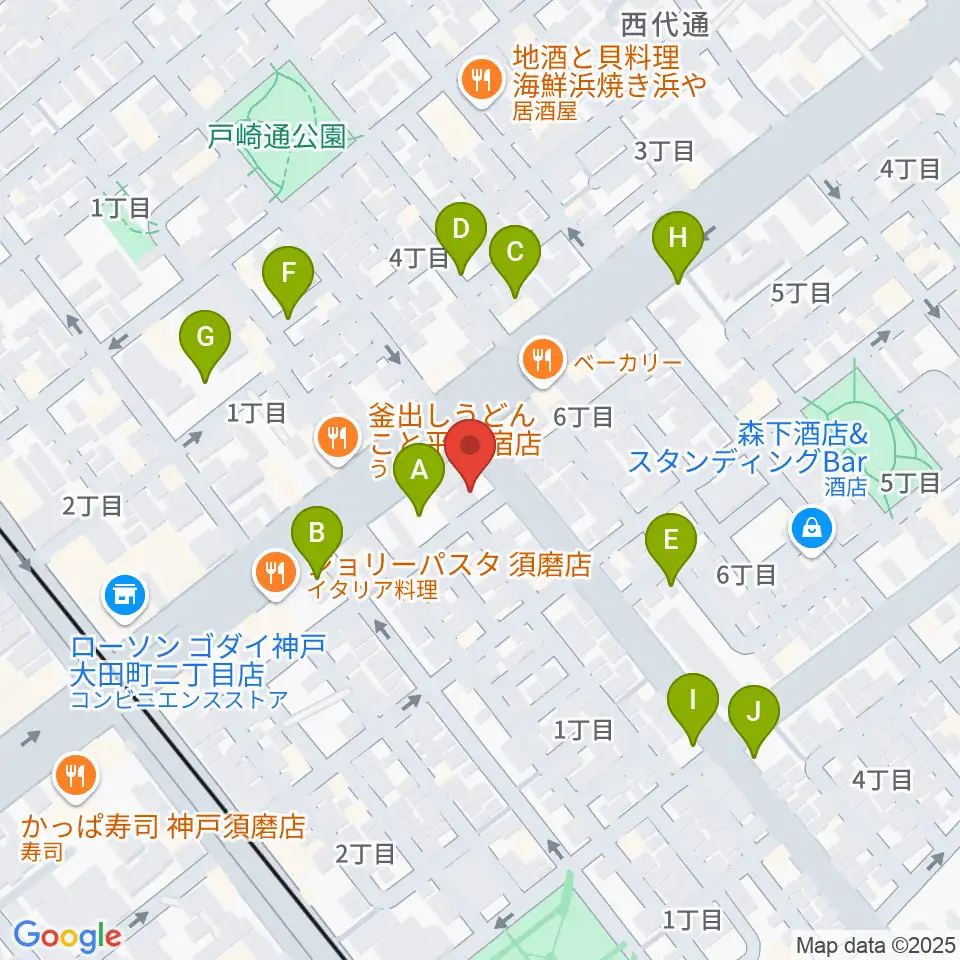 KOBEらぼポルカ周辺の駐車場・コインパーキング一覧地図