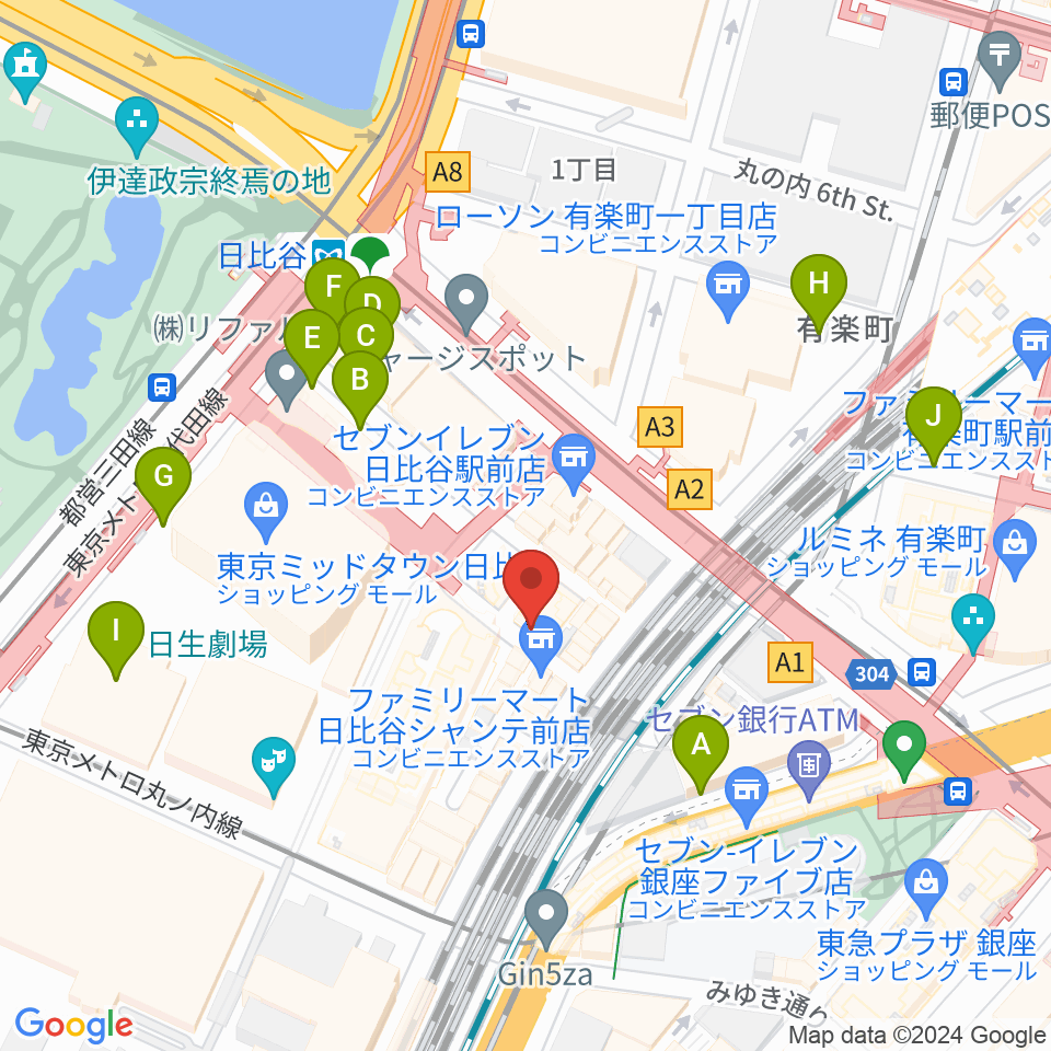 TOHOシネマズシャンテ周辺の駐車場・コインパーキング一覧地図