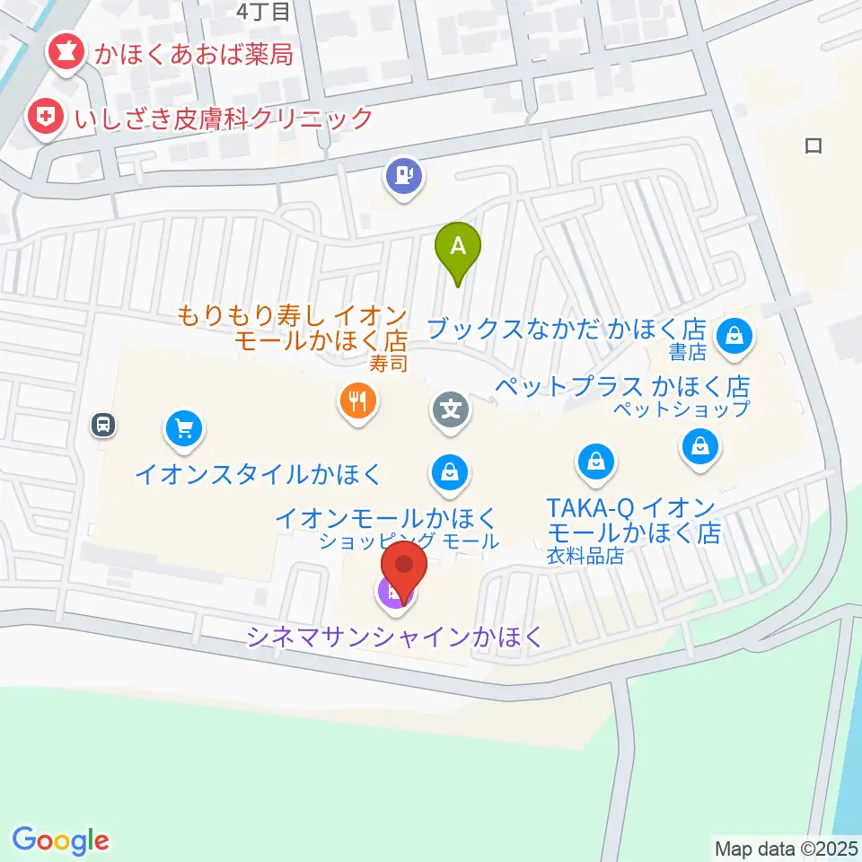 シネマサンシャインかほく周辺の駐車場・コインパーキング一覧地図
