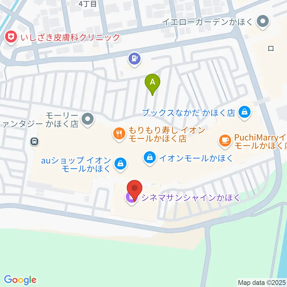 シネマサンシャインかほく周辺の駐車場・コインパーキング一覧地図