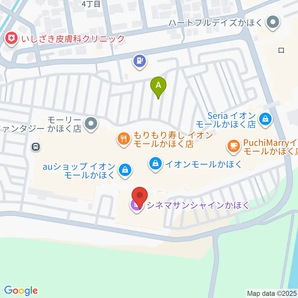シネマサンシャインかほく周辺の駐車場・コインパーキング一覧地図