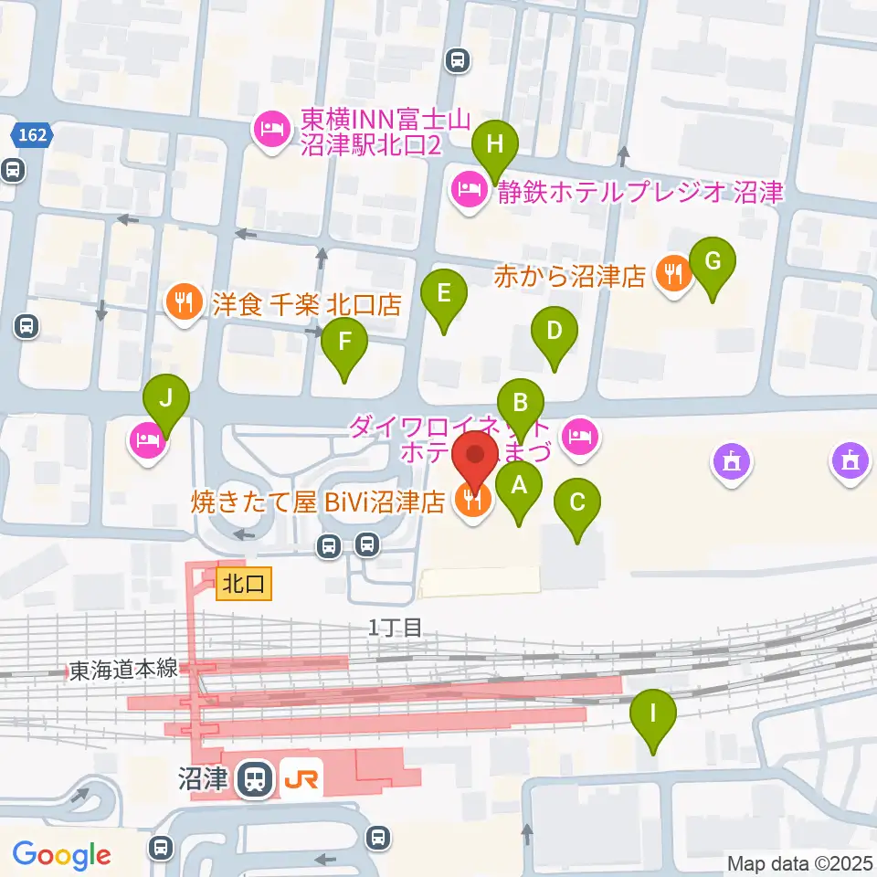 シネマサンシャイン沼津周辺の駐車場・コインパーキング一覧地図
