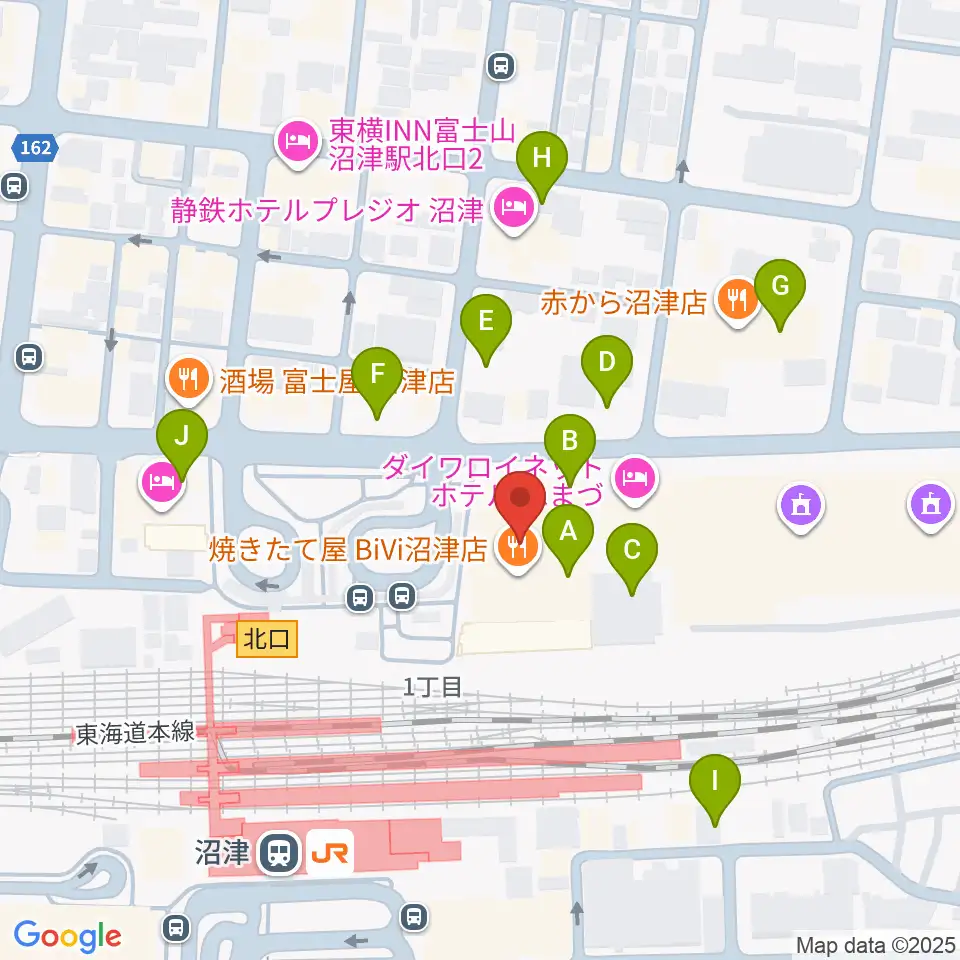 シネマサンシャイン沼津周辺の駐車場・コインパーキング一覧地図