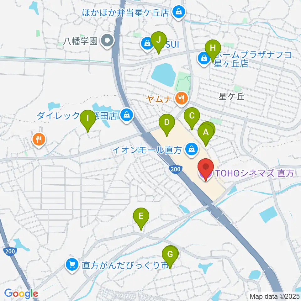 TOHOシネマズ直方周辺の駐車場・コインパーキング一覧地図