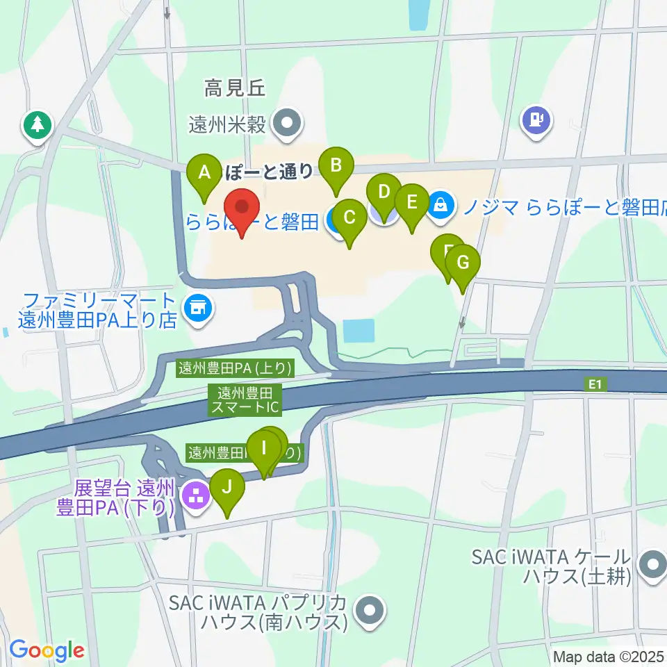 TOHOシネマズららぽーと磐田周辺の駐車場・コインパーキング一覧地図