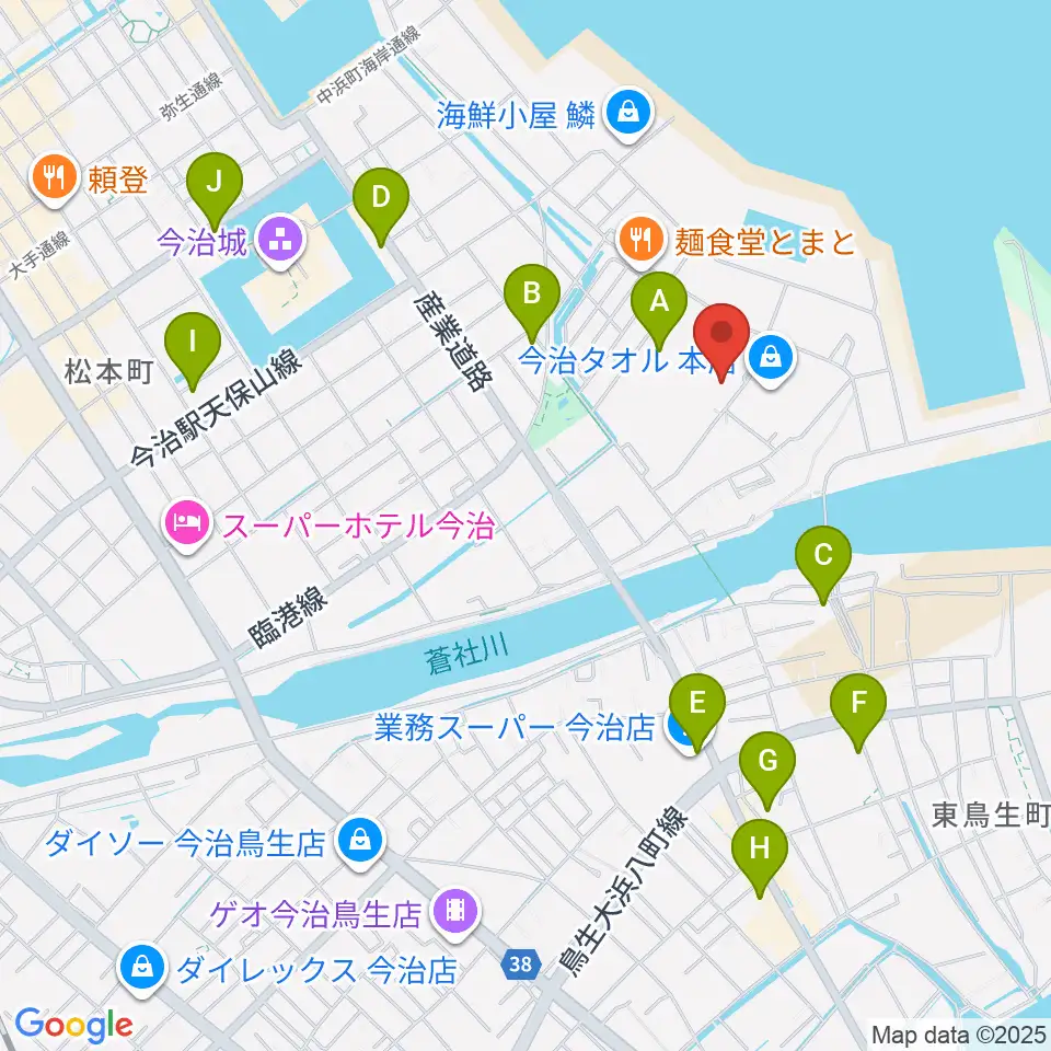 ユナイテッド・シネマ フジグラン今治周辺の駐車場・コインパーキング一覧地図