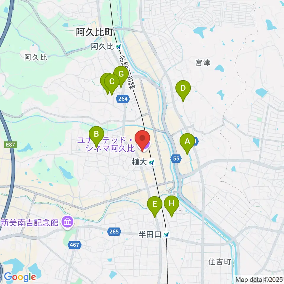 ユナイテッド・シネマ阿久比周辺の駐車場・コインパーキング一覧地図
