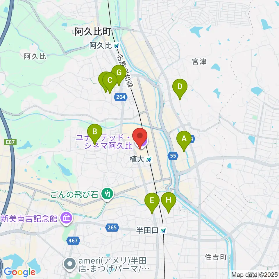 ユナイテッド・シネマ阿久比周辺の駐車場・コインパーキング一覧地図
