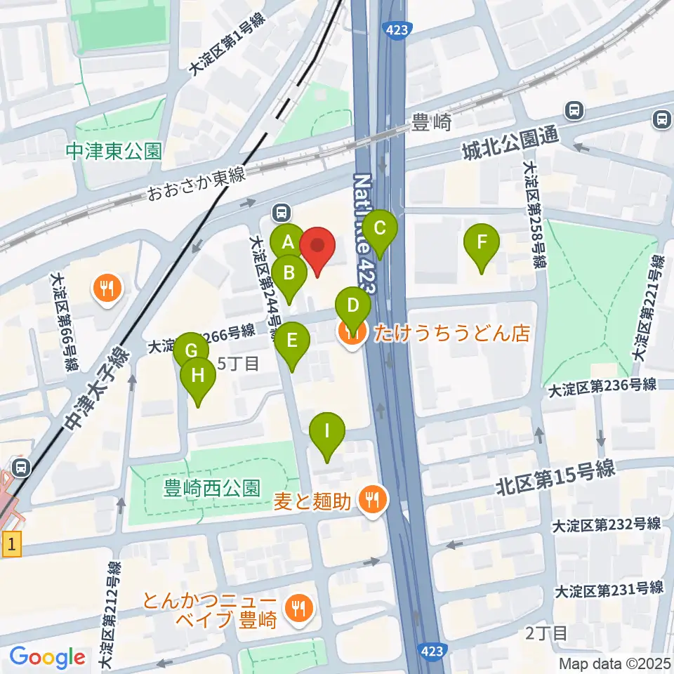 ハーモニーホール周辺の駐車場・コインパーキング一覧地図