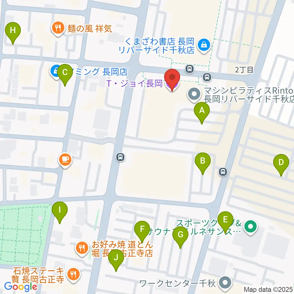 T・ジョイ長岡周辺の駐車場・コインパーキング一覧地図