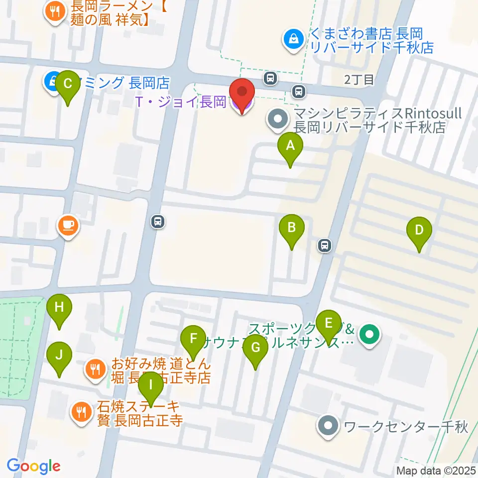 T・ジョイ長岡周辺の駐車場・コインパーキング一覧地図