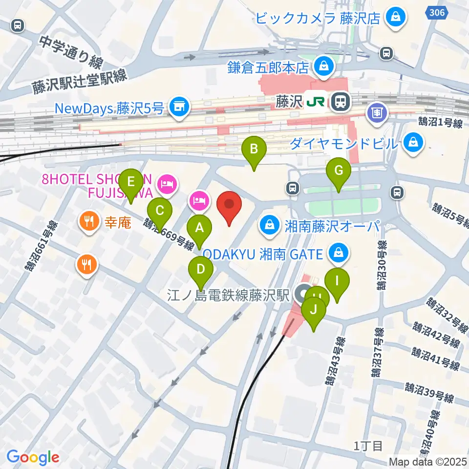 湘南bit周辺の駐車場・コインパーキング一覧地図