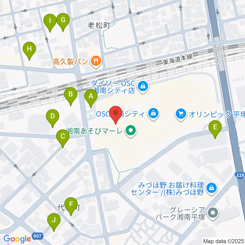 シネプレックス平塚周辺の駐車場・コインパーキング一覧地図