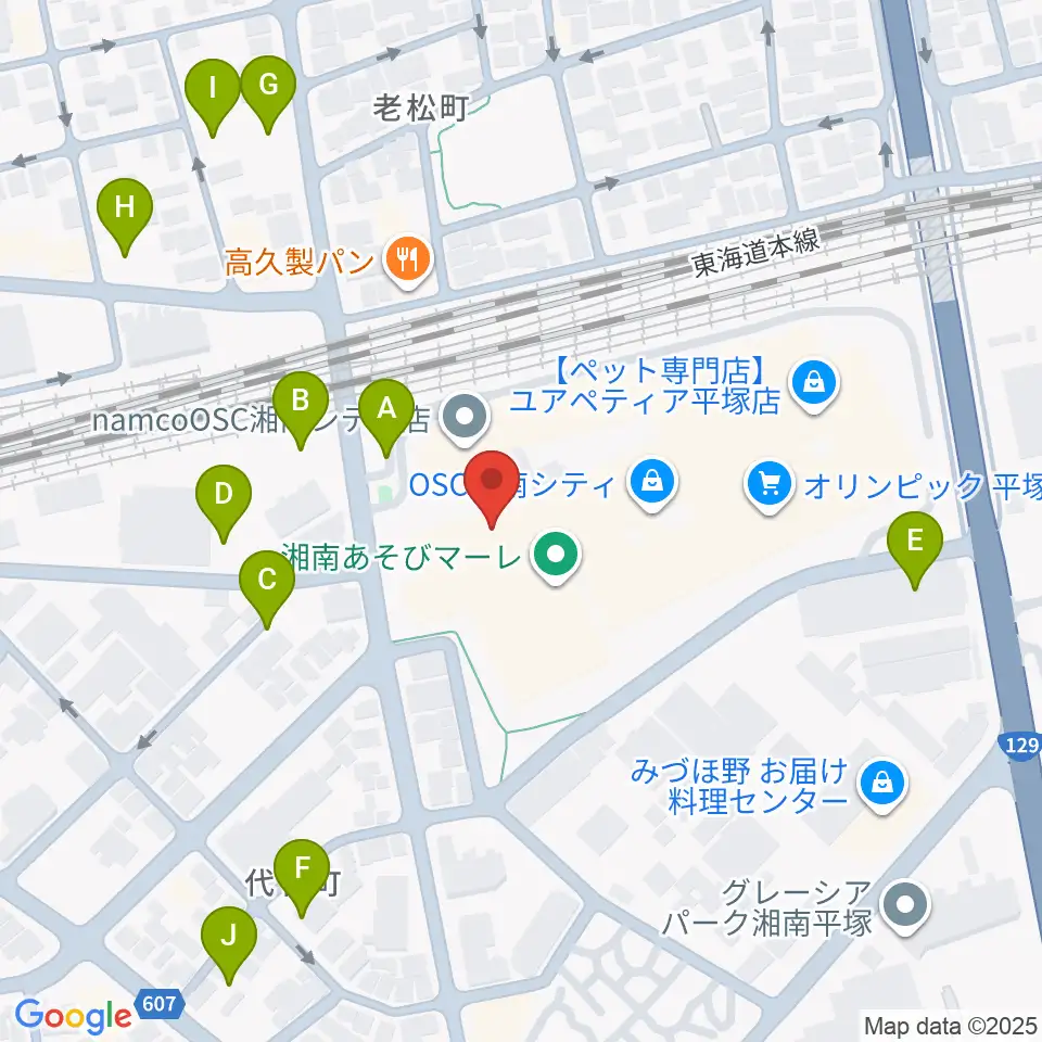 シネプレックス平塚周辺の駐車場・コインパーキング一覧地図