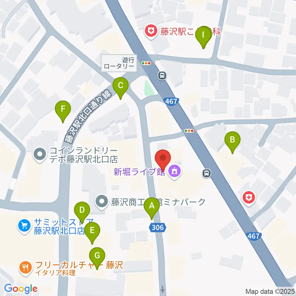 若泉楽器店周辺の駐車場・コインパーキング一覧地図