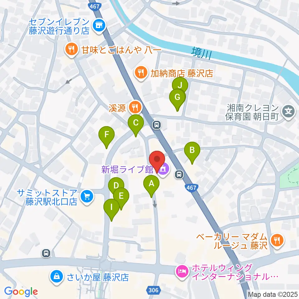 若泉楽器店周辺の駐車場・コインパーキング一覧地図