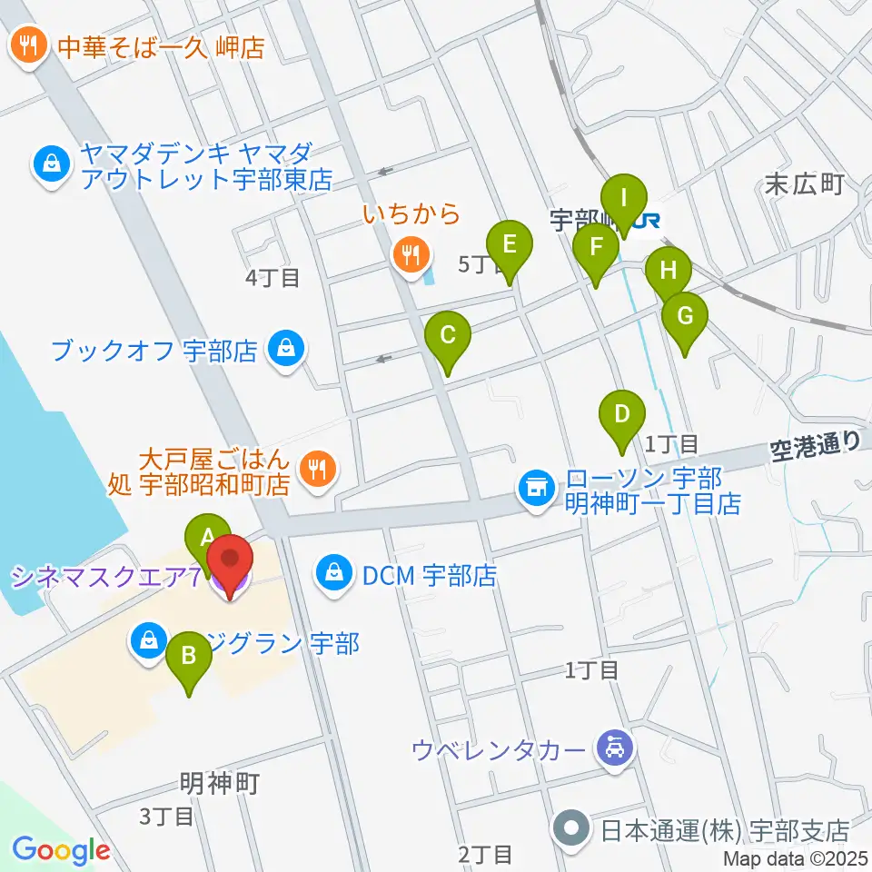 シネマ・スクエア7周辺の駐車場・コインパーキング一覧地図