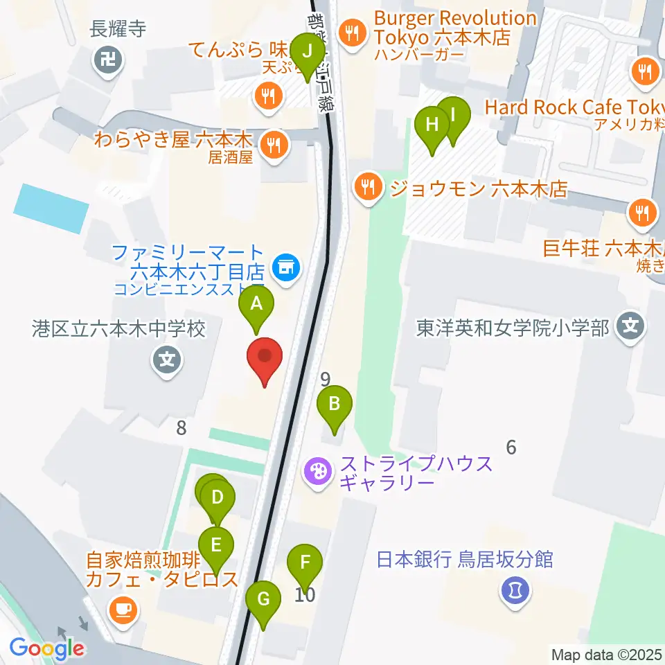 六本木トリコロールシアター周辺の駐車場・コインパーキング一覧地図