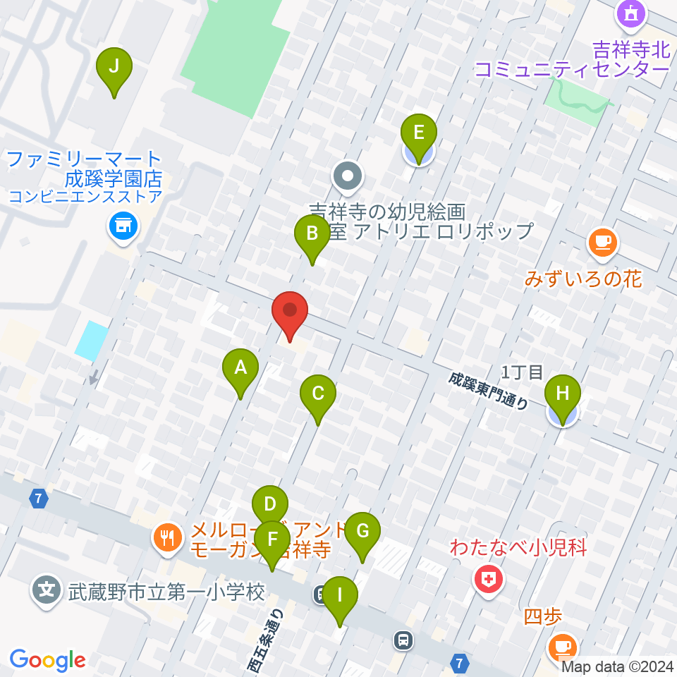 管楽器修理工房Prosit周辺の駐車場・コインパーキング一覧地図