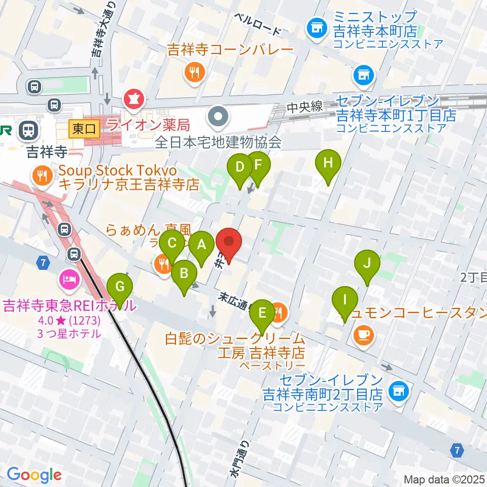 吉祥寺 南郷7丁目周辺の駐車場・コインパーキング一覧地図