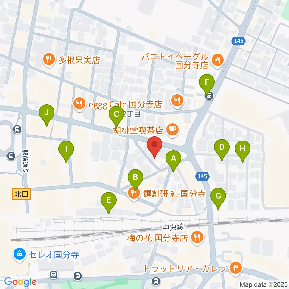国分寺ART×JAZZ M's周辺の駐車場・コインパーキング一覧地図