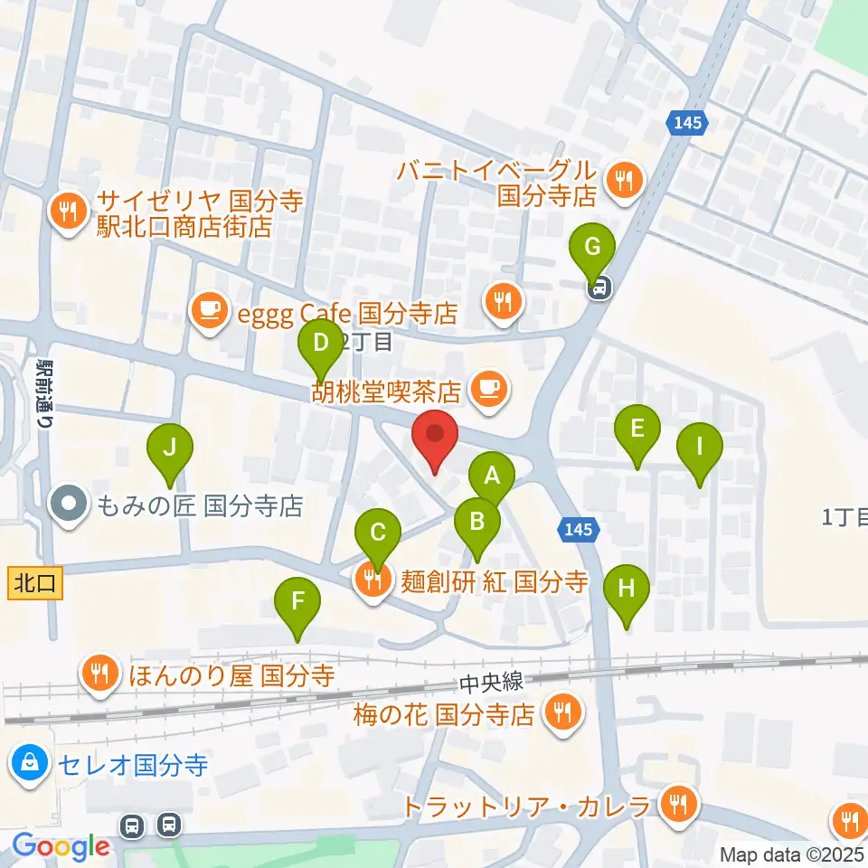 国分寺ART×JAZZ M's周辺の駐車場・コインパーキング一覧地図