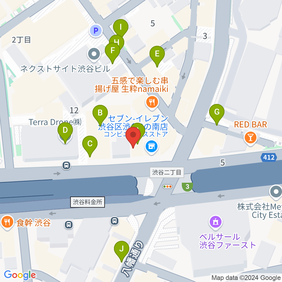 渋谷LOFT HEAVEN周辺の駐車場・コインパーキング一覧地図