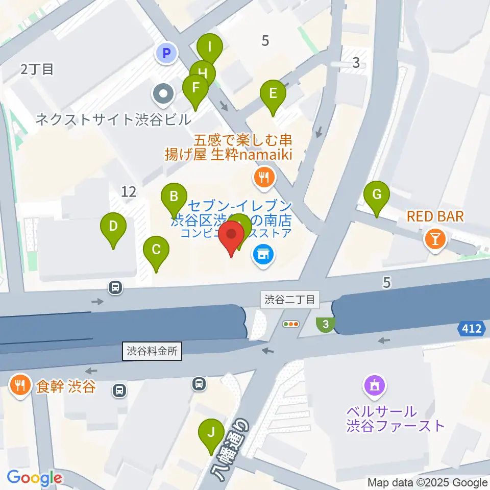 渋谷LOFT HEAVEN周辺の駐車場・コインパーキング一覧地図