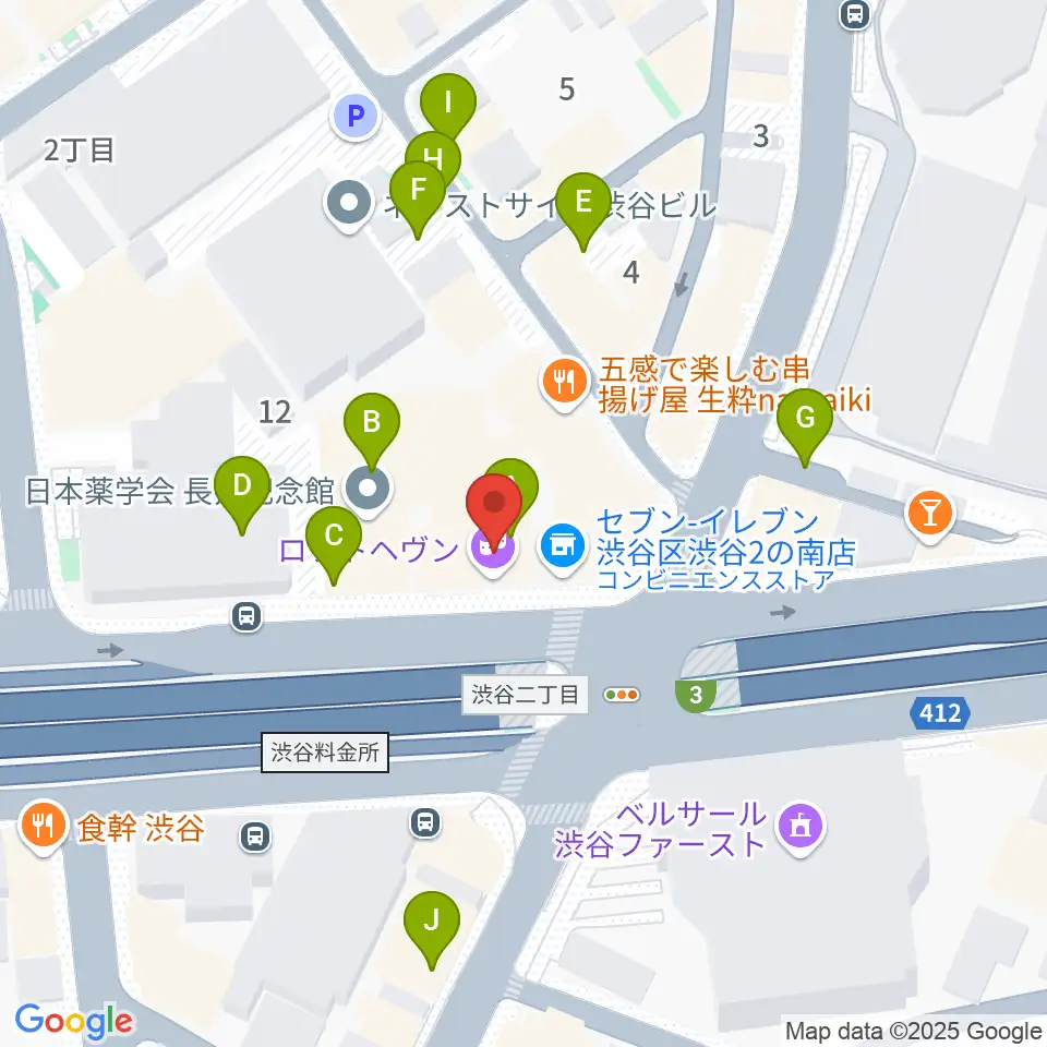 渋谷LOFT HEAVEN周辺の駐車場・コインパーキング一覧地図
